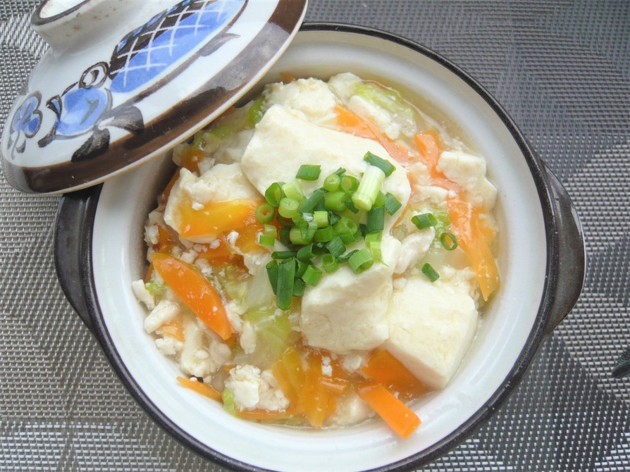 豆腐と鶏ひき肉、白菜のトロトロ丼の画像