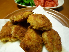 ☼豚もも薄切り肉で♪チーズ入りカツ