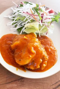 肉汁ジュワ〜♡ハンバーグ オニオンソース