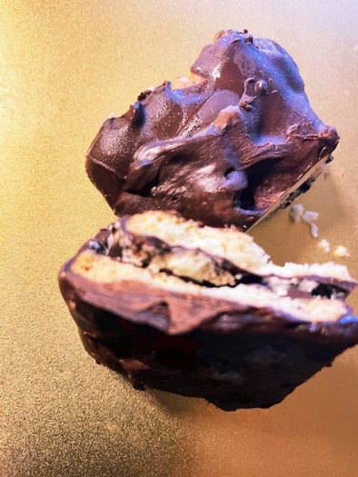チョコクッキーアイスサンドの写真