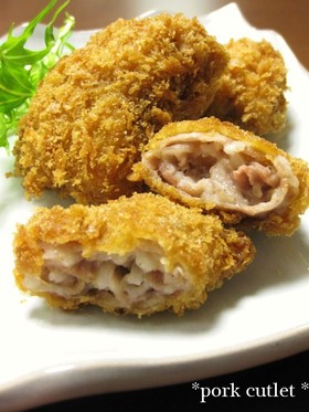 こま切れ肉で*カツ!