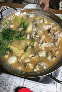 牡蠣の土手鍋☆覚書