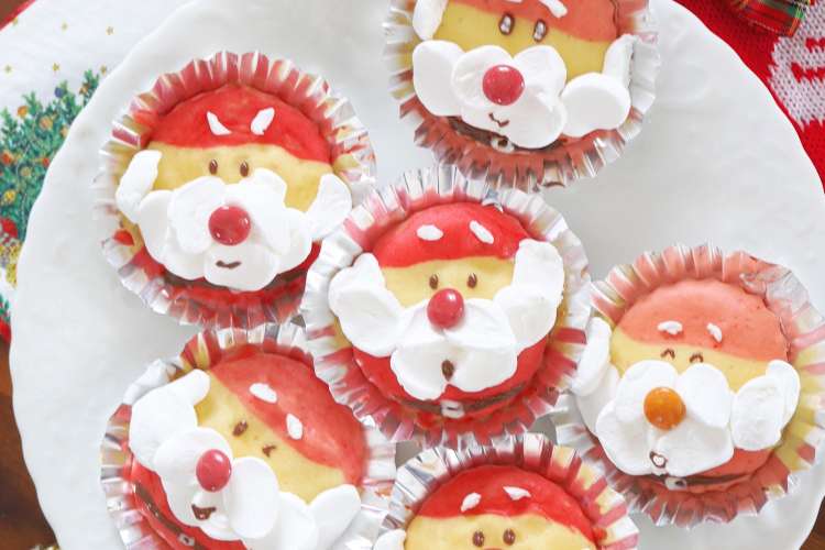簡単かわいい サンタのカップケーキ レシピ 作り方 By 杉山かふん クックパッド 簡単おいしいみんなのレシピが376万品