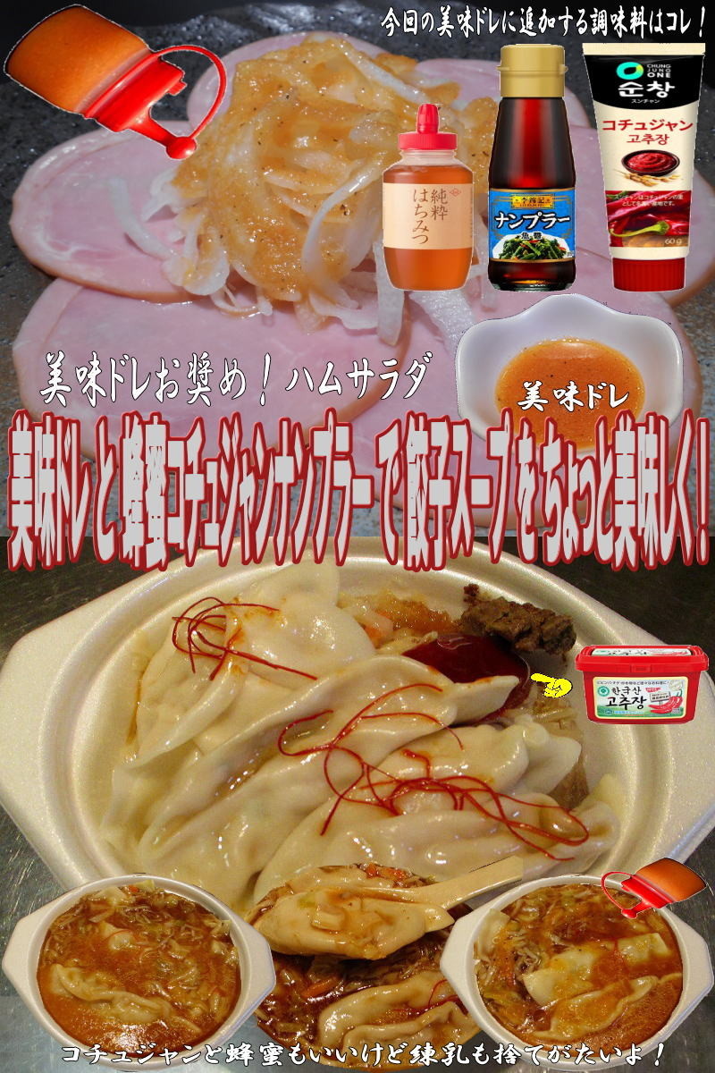 美味ドレ蜂蜜コチュジャンナンプラー餃子スの画像