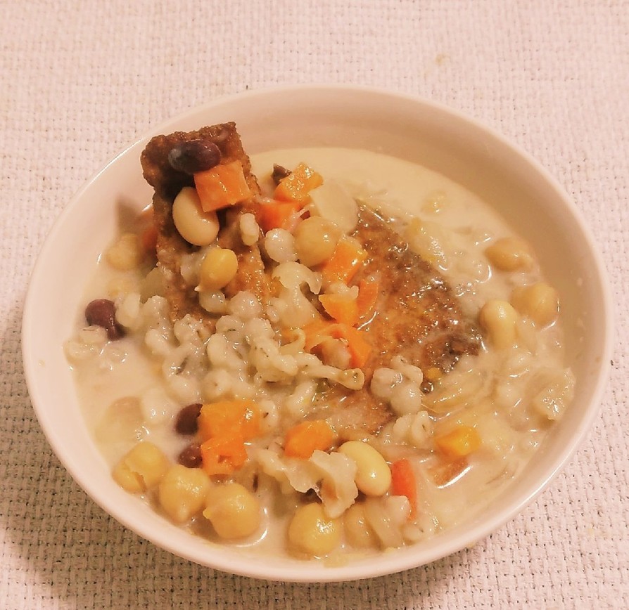 “食べる豆スープ･ごま豆乳チャウダー”の画像