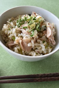 京都産乾燥九条ねぎと豚の炊き込みご飯
