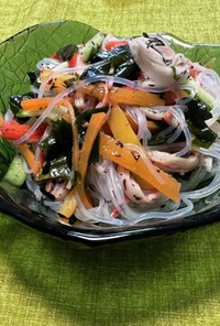 作り置き♡優しい味の中華風春雨サラダ