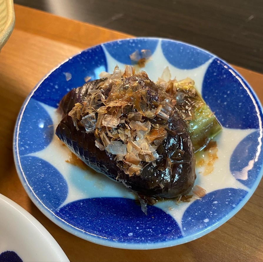 フライパン皮ごと焼きなす　の画像