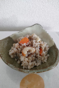 徳島郷土料理　そば米雑炊