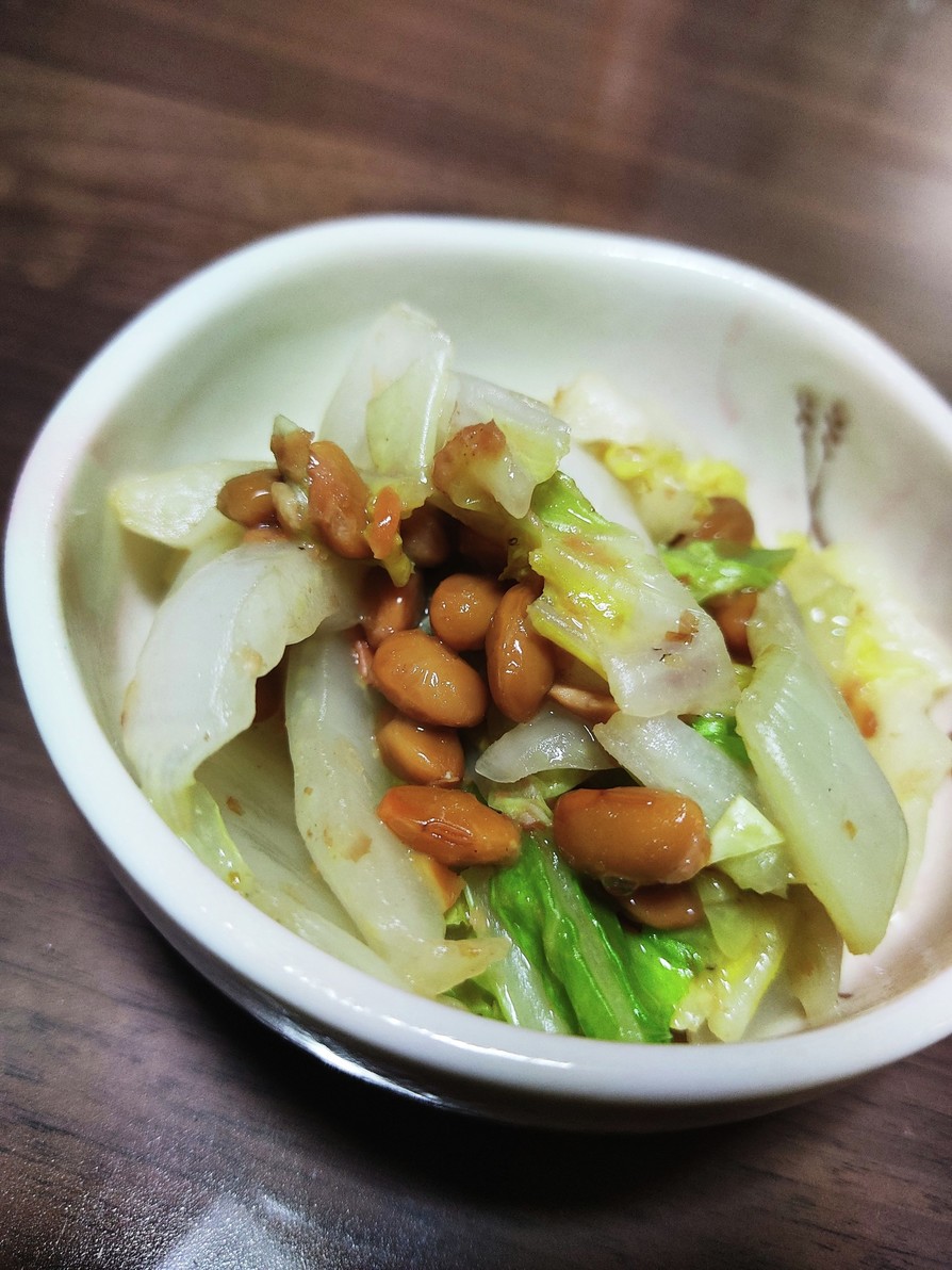 白菜と納豆和えの画像