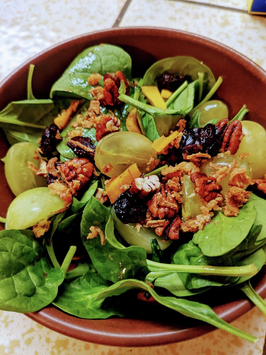 ベビー スピナッチ サラダ by okukuu 【クックパッド】 簡単おいしいみんなのレシピが395万品