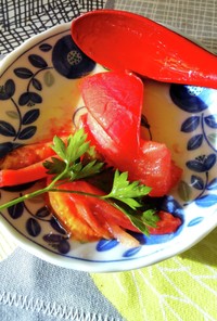 トマトとすし酢の超簡単ピクルス