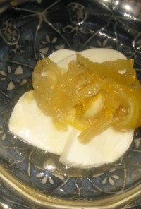 チーズケーキ風☆モッツァレラチーズ柚子茶