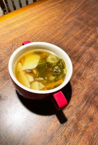 舞茸と根菜とキャベツデトックススープ