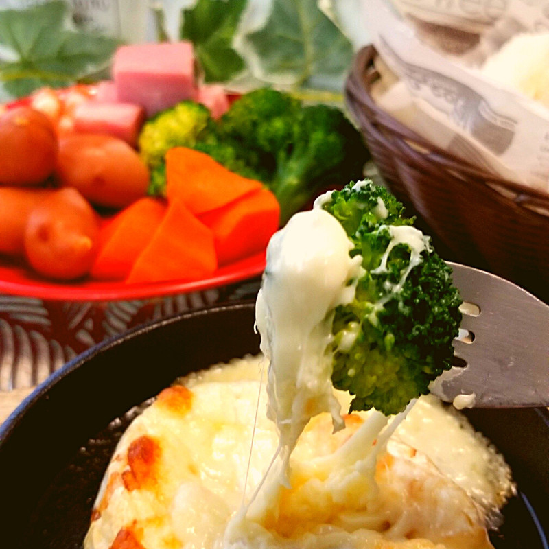 冬レシピ♪カマンベールのチーズフォンデュの画像