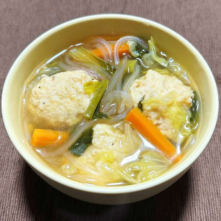 給食の味♡ 肉団子と春雨のスープ