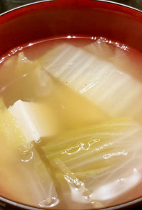 Napa Cabbage Soup