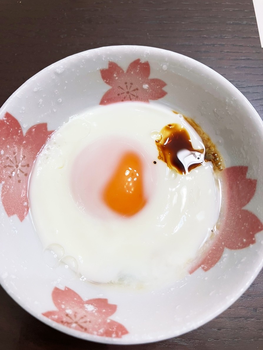 レンジで簡単半熟卵　好好吃的半熟鸡蛋の画像