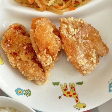【保育園給食】鶏肉の竜田揚げの写真
