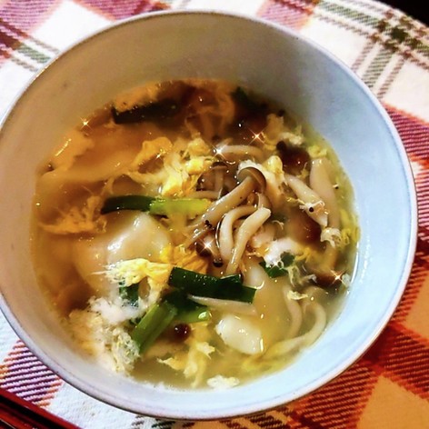 ❥❀❀なんやかな✧気楽やな✧水餃子スープ