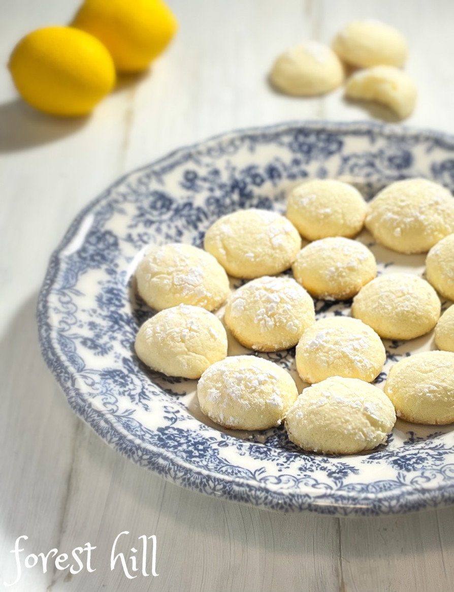 米粉で作る・レモン味のクリンクルクッキーの画像