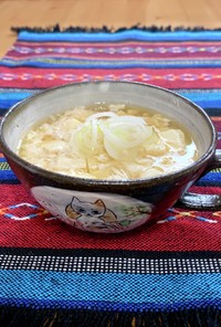 豆腐と卵白のお味噌汁