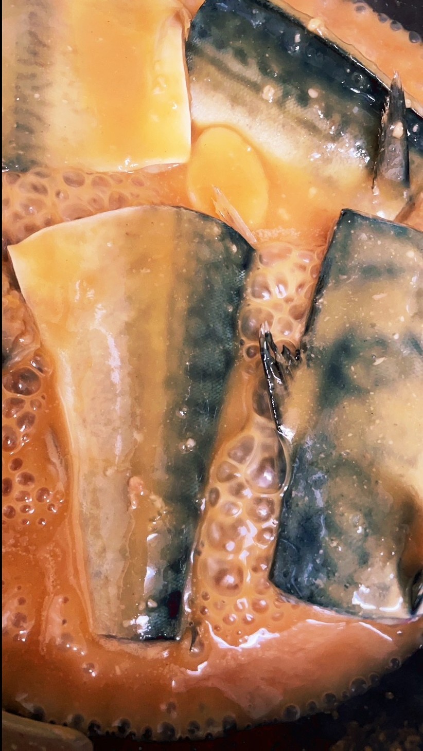 酒粕入り鯖の味噌煮の画像