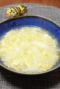 白菜のかき玉子スープ