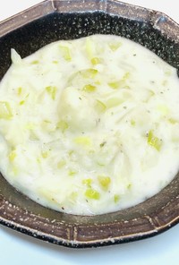 白菜とカリフラワーとセロリの簡単シチュー