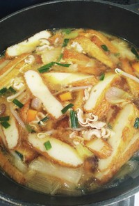 さつま揚げと豚バラの韓国風煮物