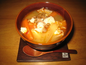 チョングッチャンチゲ風☆納豆汁