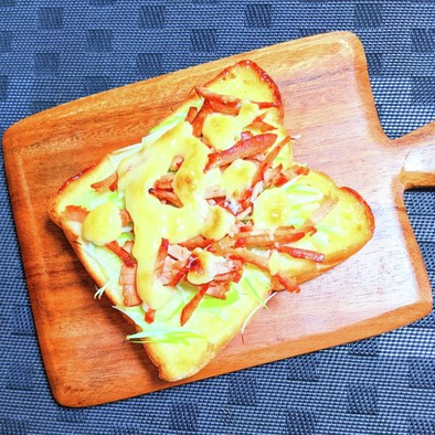 ねぎチャーシューチーズトーストの写真