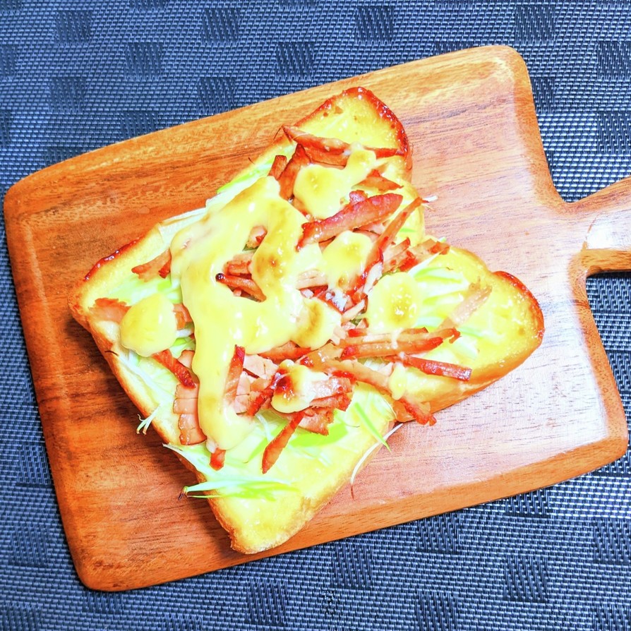 ねぎチャーシューチーズトーストの画像