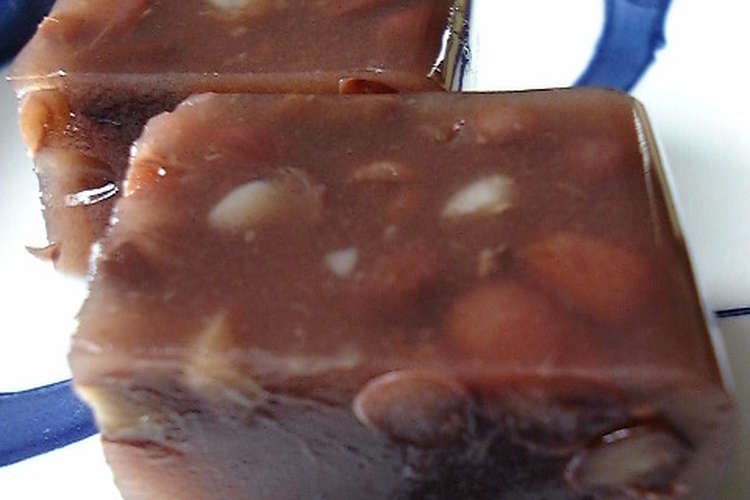 レンジで簡単 ゆで小豆缶で 水ようかん レシピ 作り方 By Doiko クックパッド 簡単おいしいみんなのレシピが352万品