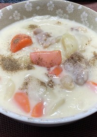 野菜とお肉のクリームシチュー!(^^)!