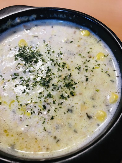 オートミール★ミルク＆バター＋スープの素の写真