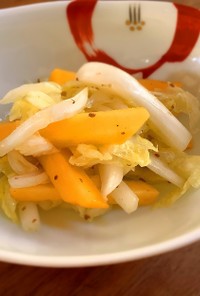 柿（干し柿）と白菜のサラダ