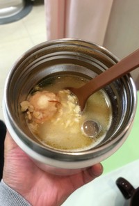 スープジャー＊オートミール海老団子スープ
