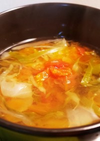 ◆簡単、早いキャベツ＆トマトスープ