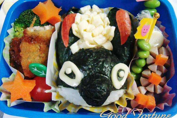 キャラ弁 海苔で簡単 スティッチ弁当 レシピ 作り方 By Good Fortune クックパッド