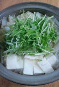 ダイエットに！簡単湯豆腐・・・水炊き？