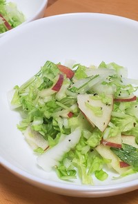 白菜とりんごのフレンチサラダ