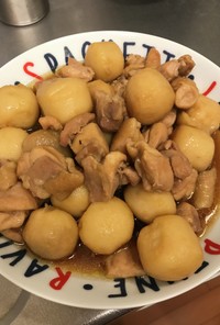 【簡単】冷凍里芋と鶏肉の煮物