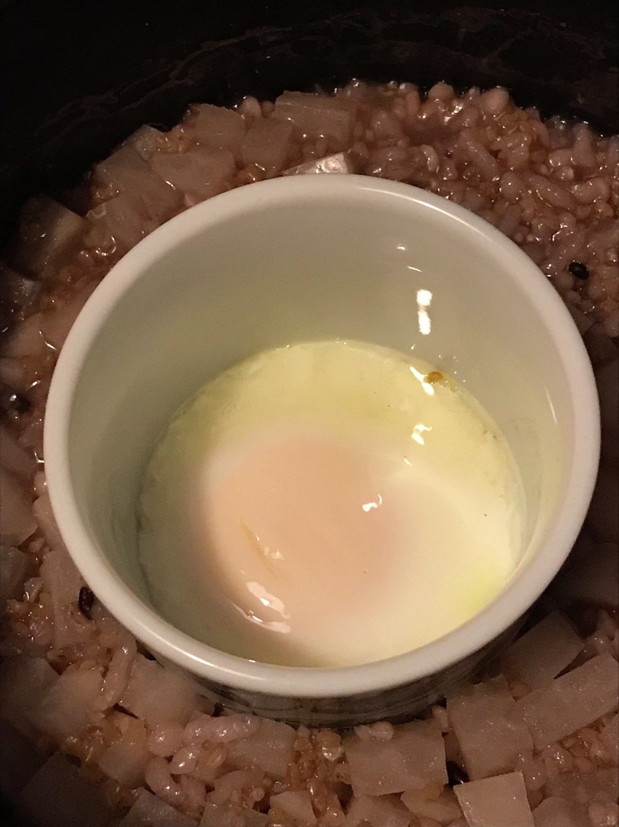 ご飯と同時に☆炊飯器de蒸し卵の画像