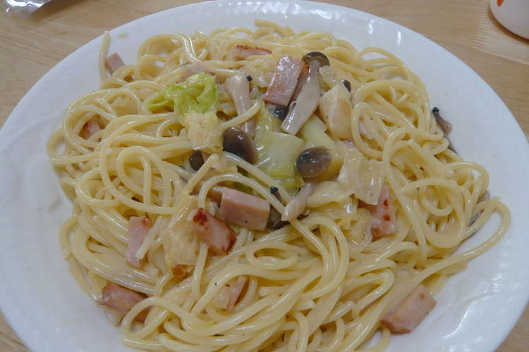 キャベツとしめじのクリームパスタ レシピ 作り方 By ケコッチ クックパッド