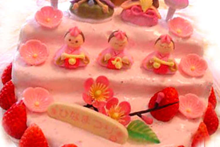 ひな祭り ひな壇イチゴショートケーキ レシピ 作り方 By Lemiel クックパッド 簡単おいしいみんなのレシピが350万品
