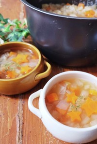 炊飯器で簡単やわらか野菜スープ
