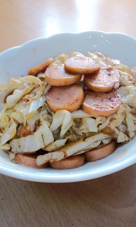 簡単!キャベツ&ソーセージ炒め
