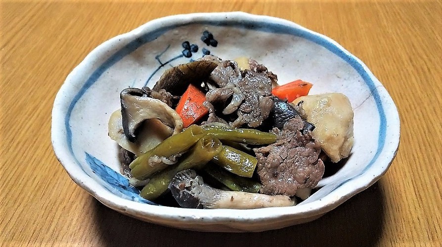 里芋の牛肉炒め煮の画像
