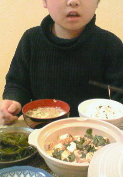 マーボー豆腐ととろとろたまごスープの画像